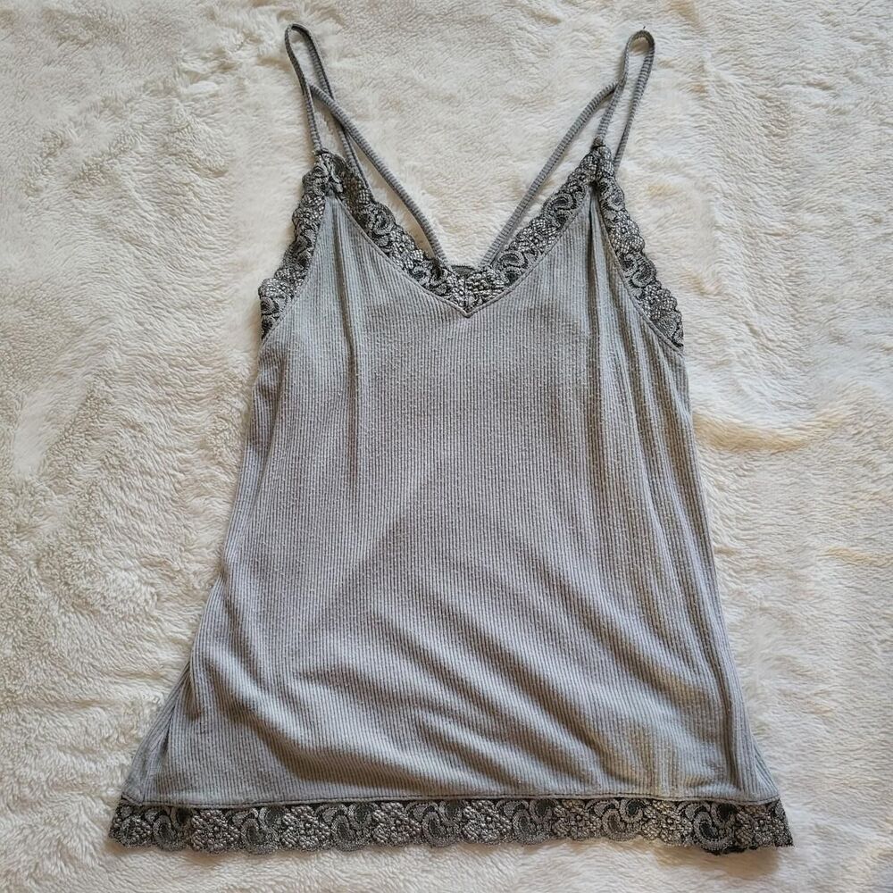 soft grey green lacy fairycore camisole